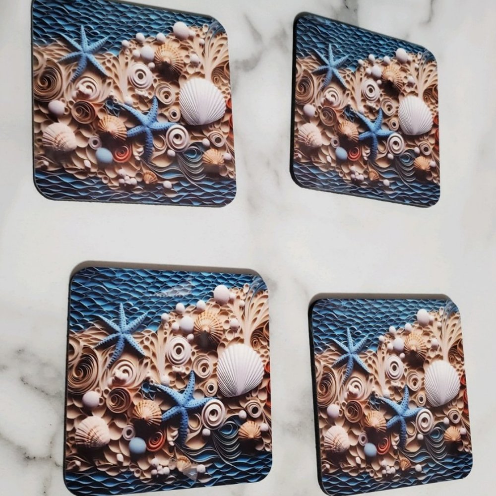 3D Sea Shells Coasters - Picture 8 of 8